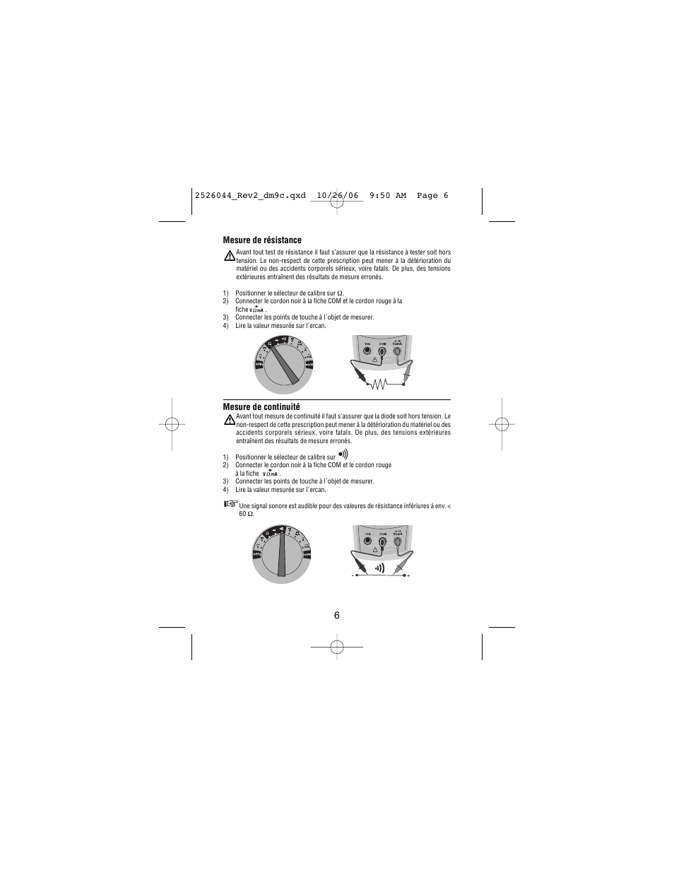 Amprobe DM9C Digital-Multimeter User Manual | Page 36 / 88