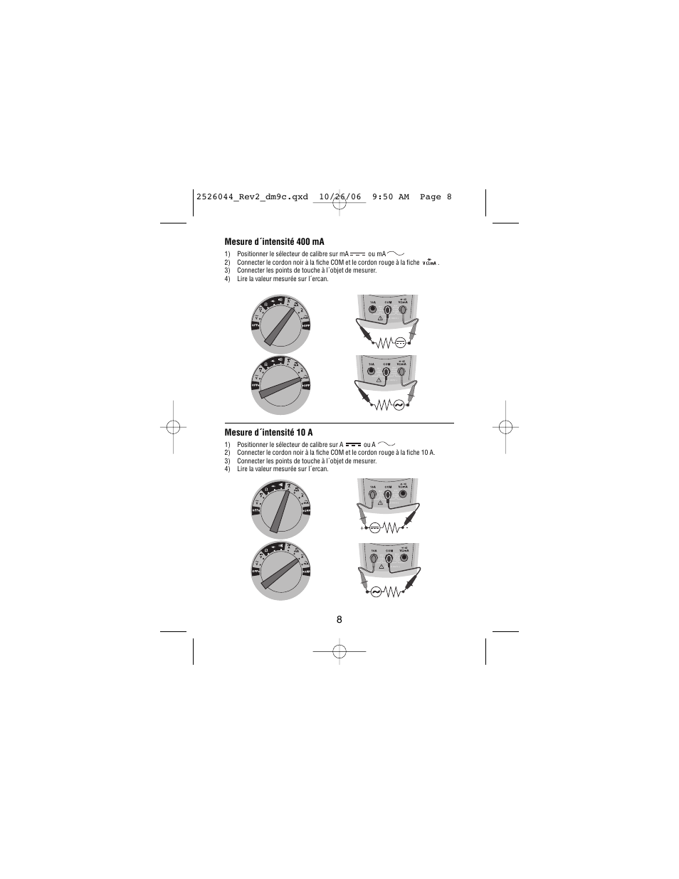 Amprobe DM9C Digital-Multimeter User Manual | Page 38 / 88