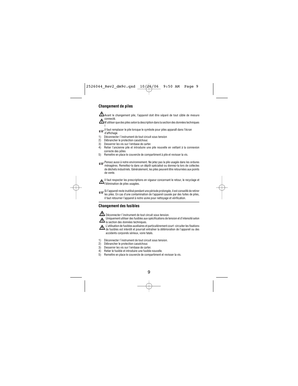 Amprobe DM9C Digital-Multimeter User Manual | Page 39 / 88