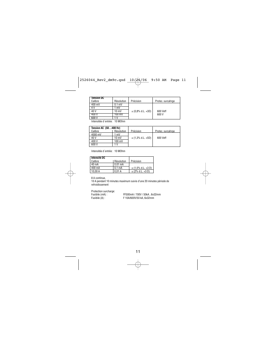 Amprobe DM9C Digital-Multimeter User Manual | Page 41 / 88