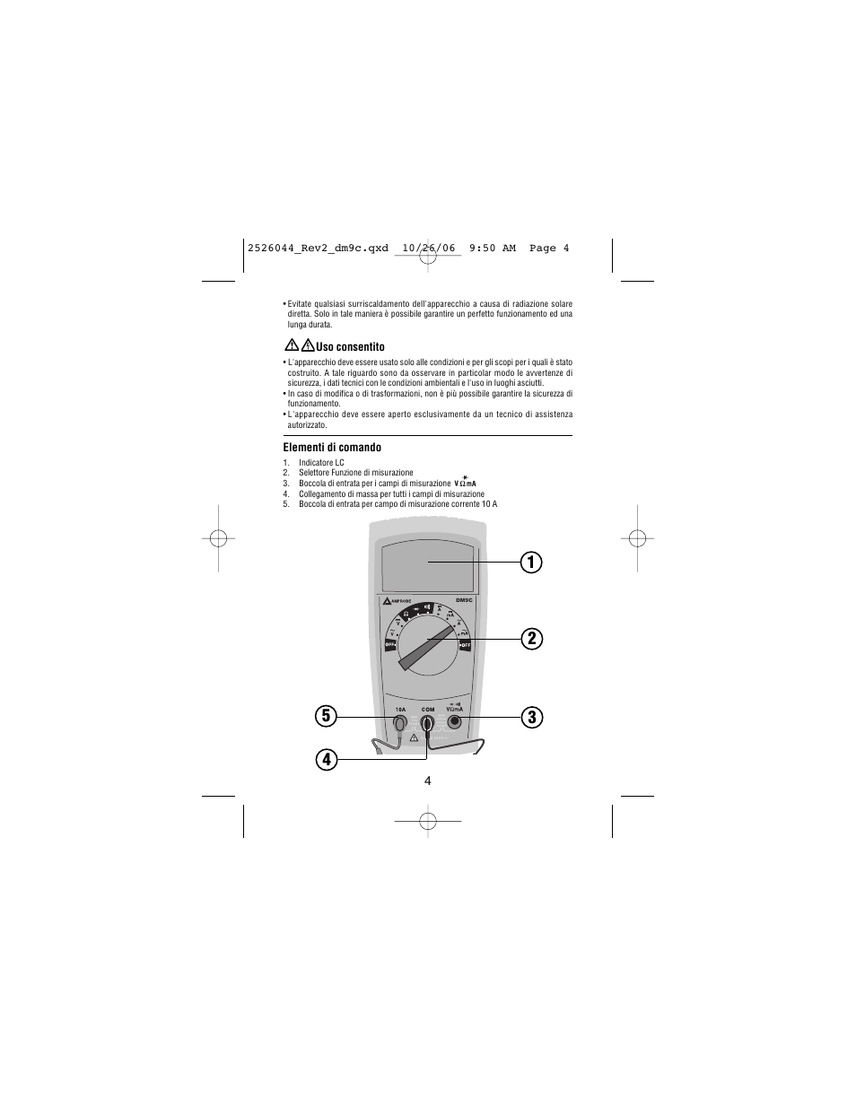 Amprobe DM9C Digital-Multimeter User Manual | Page 62 / 88