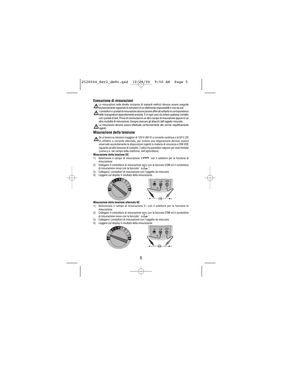 Amprobe DM9C Digital-Multimeter User Manual | Page 63 / 88