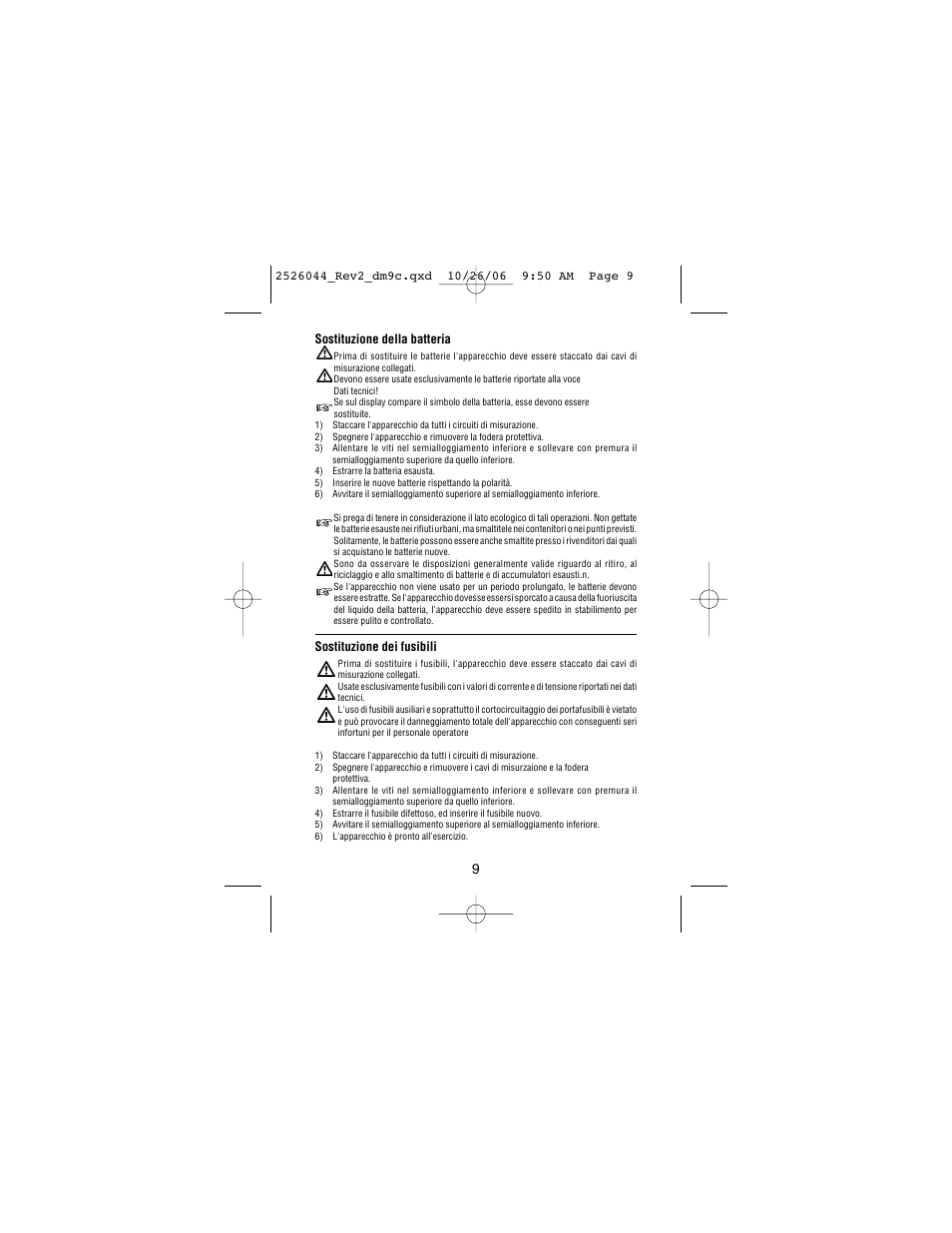 Amprobe DM9C Digital-Multimeter User Manual | Page 67 / 88