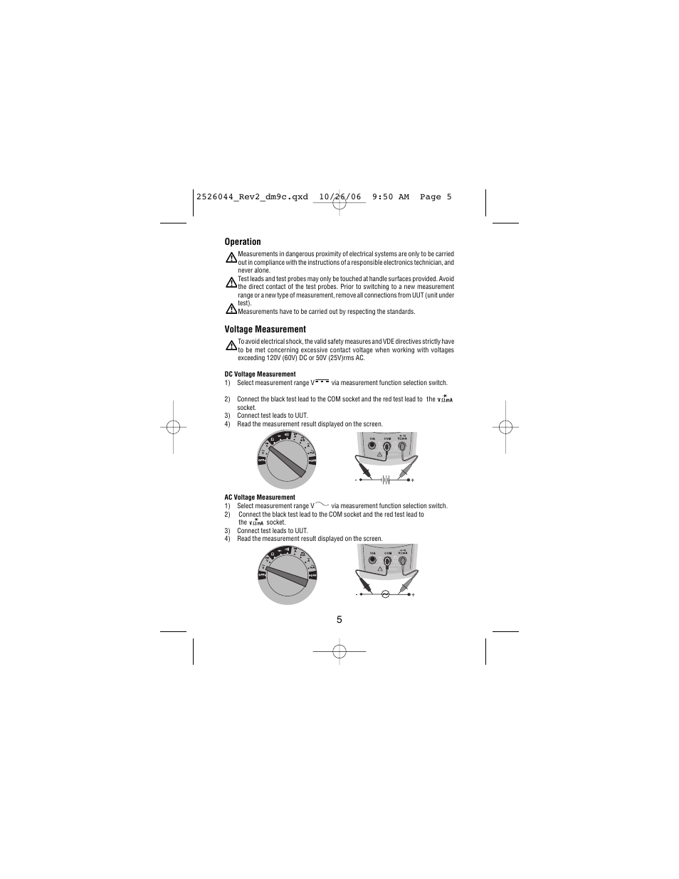 Amprobe DM9C Digital-Multimeter User Manual | Page 7 / 88