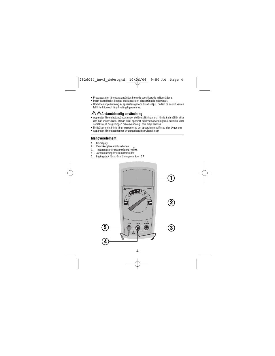 Amprobe DM9C Digital-Multimeter User Manual | Page 76 / 88