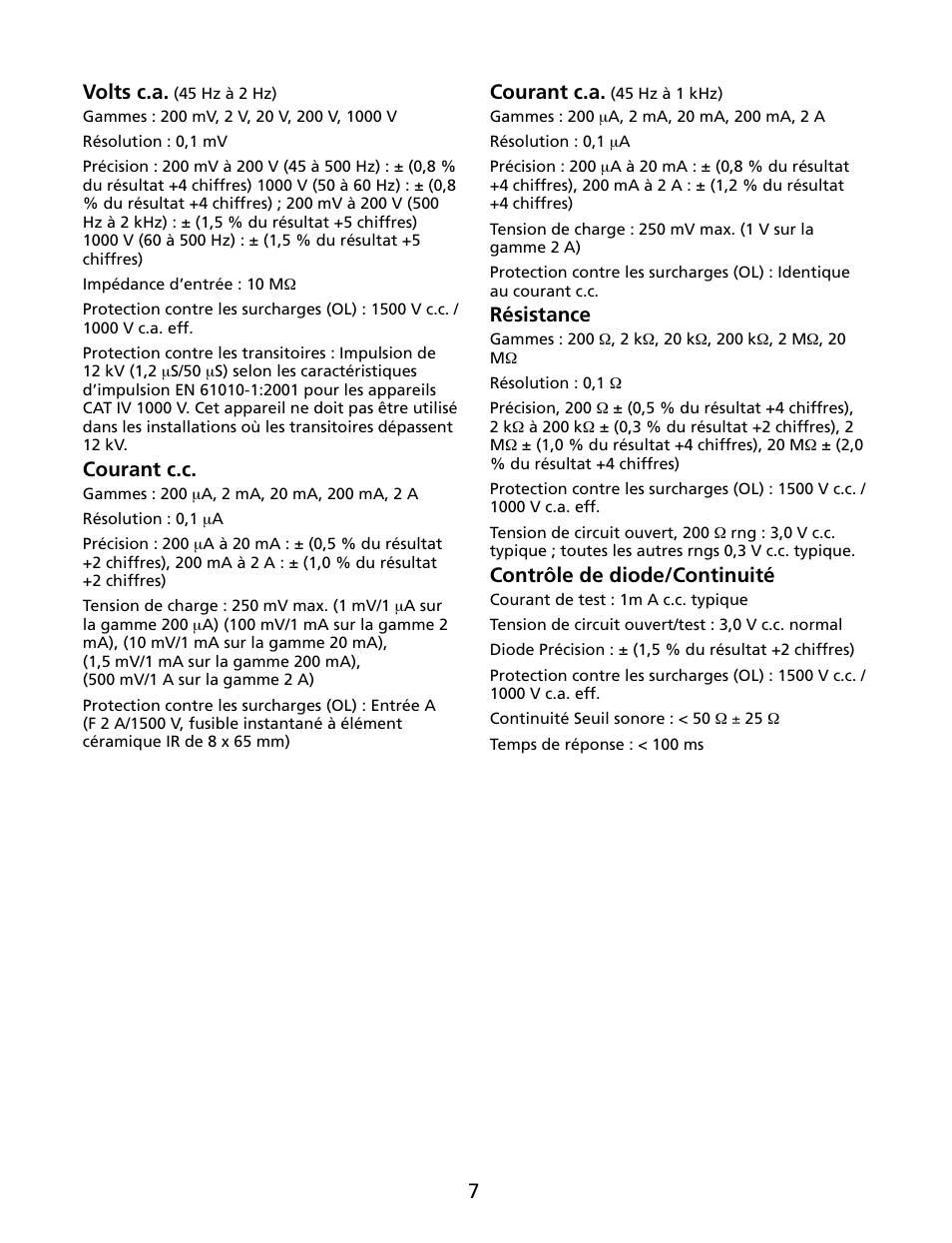 Amprobe HD110C Digital-Multimeter User Manual | Page 27 / 90