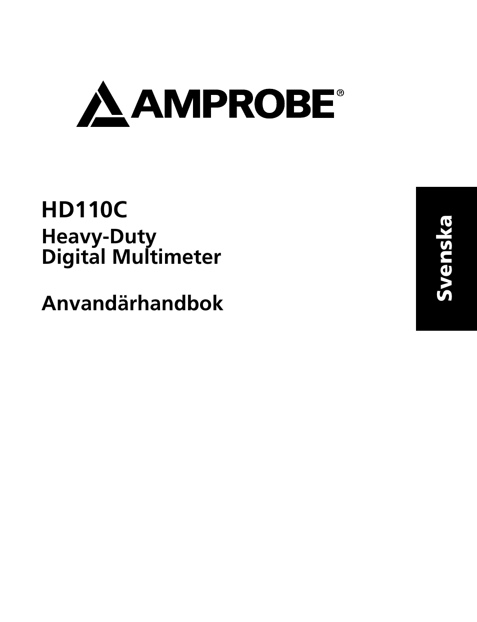 Hd110c | Amprobe HD110C Digital-Multimeter User Manual | Page 75 / 90