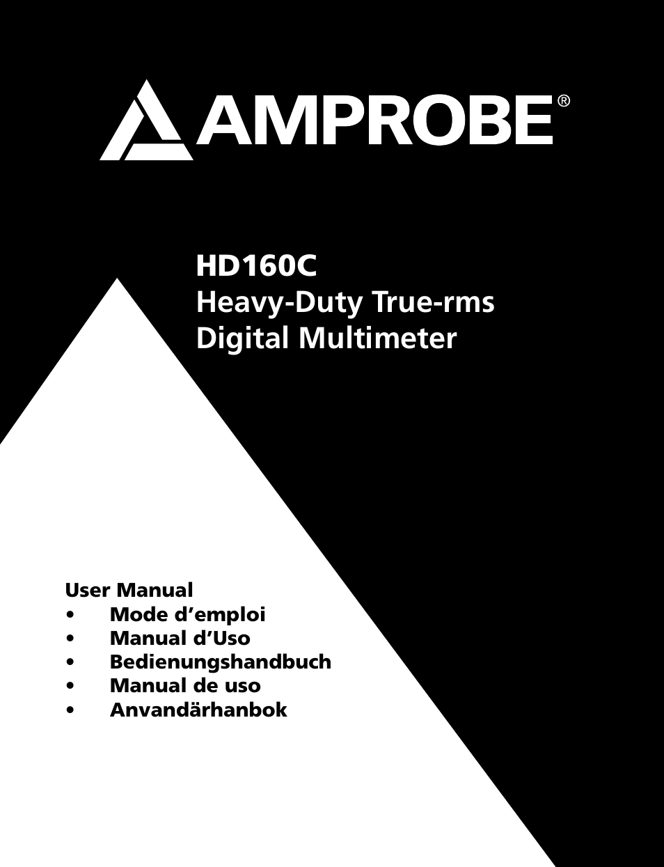 Amprobe HD160C Digital-Multimeter User Manual | 148 pages