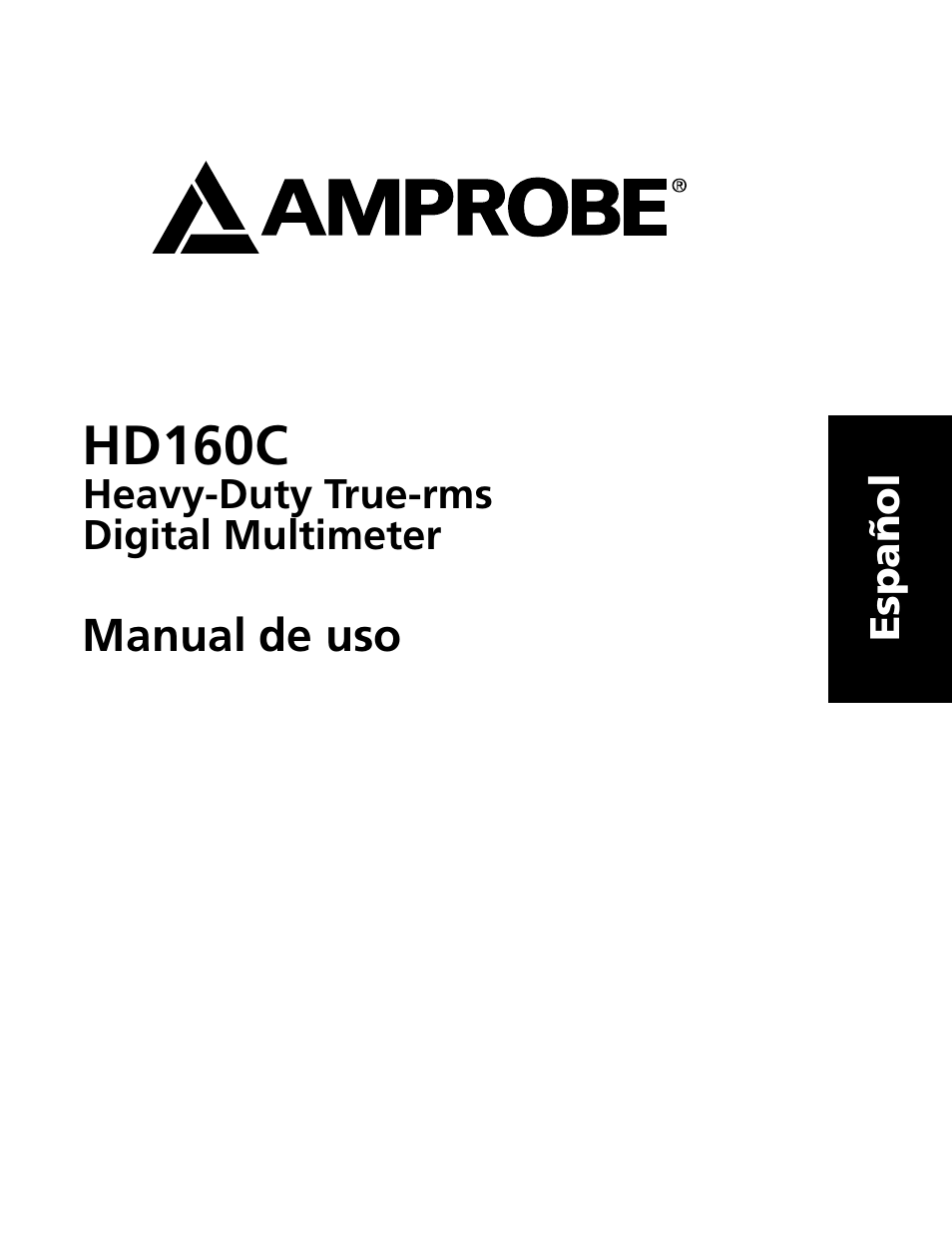 Hd160c | Amprobe HD160C Digital-Multimeter User Manual | Page 101 / 148