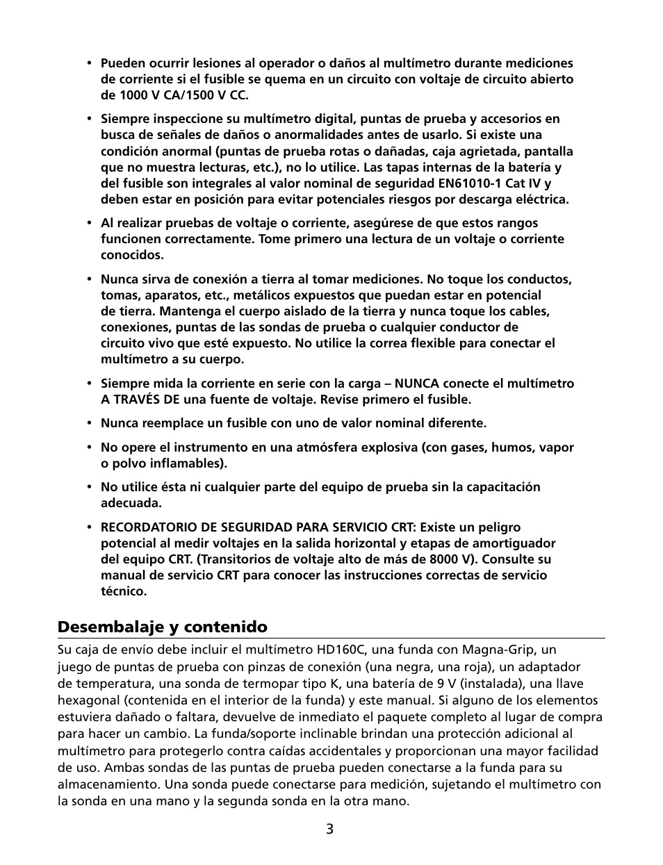 Amprobe HD160C Digital-Multimeter User Manual | Page 105 / 148