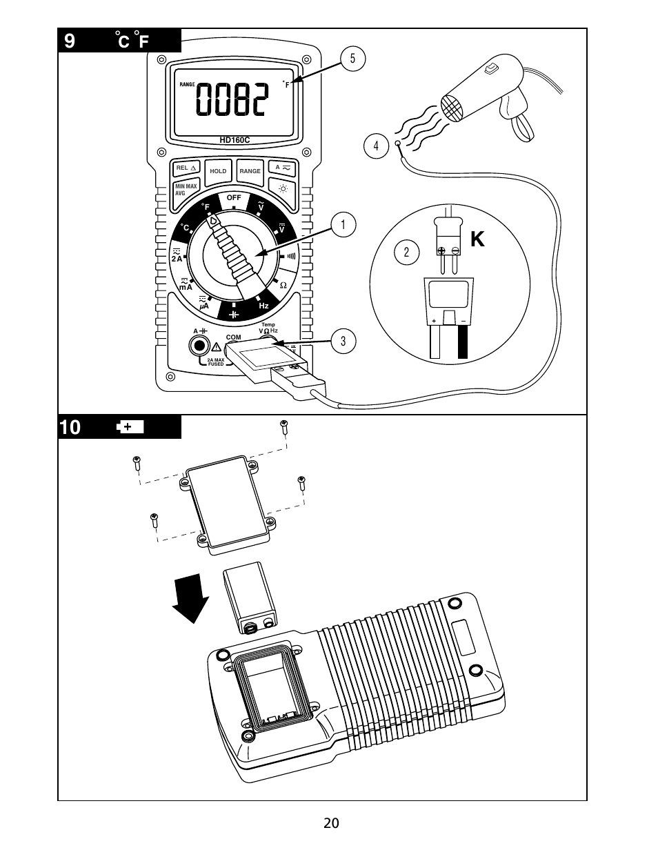 Amprobe HD160C Digital-Multimeter User Manual | Page 122 / 148