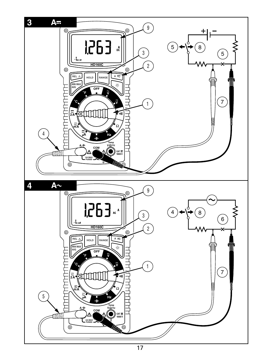 Amprobe HD160C Digital-Multimeter User Manual | Page 23 / 148