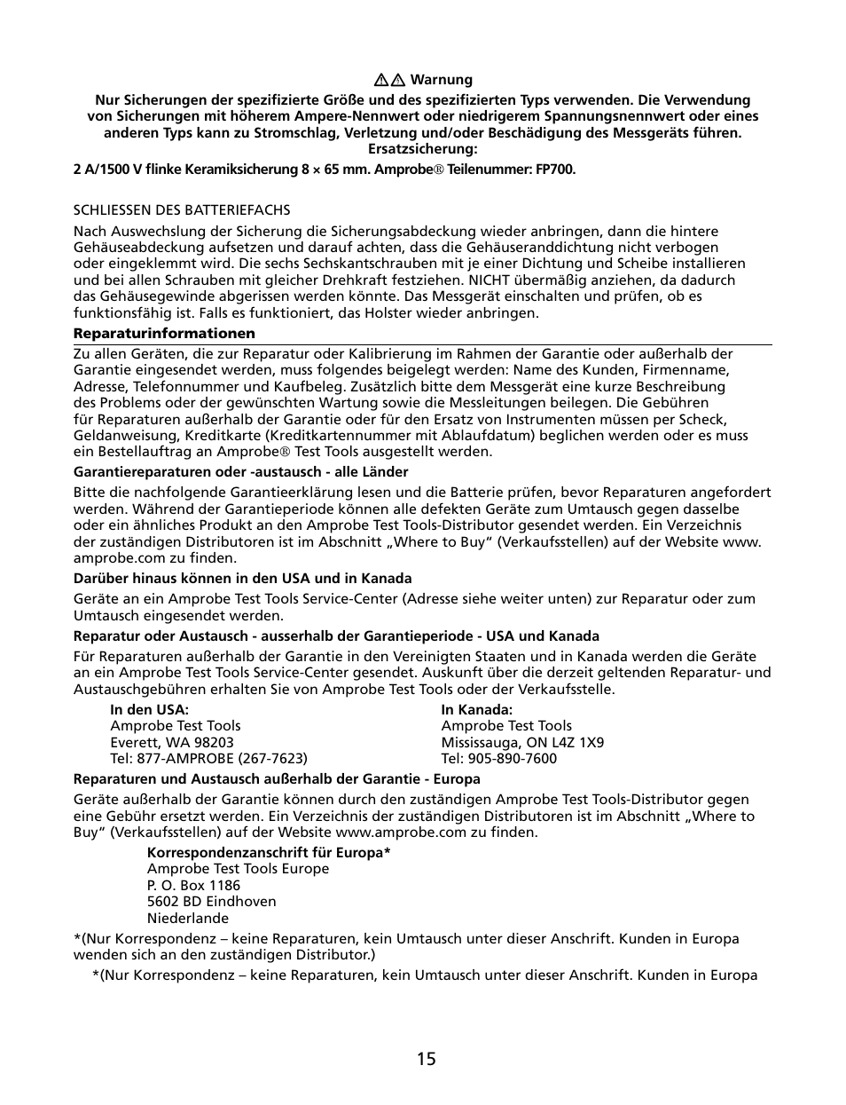 Amprobe HD160C Digital-Multimeter User Manual | Page 69 / 148