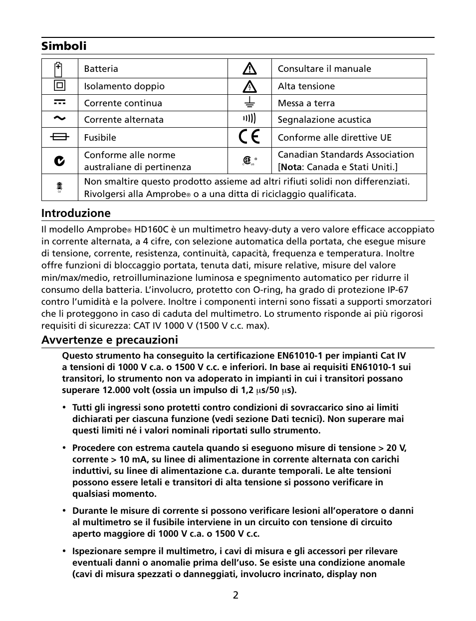 Amprobe HD160C Digital-Multimeter User Manual | Page 80 / 148