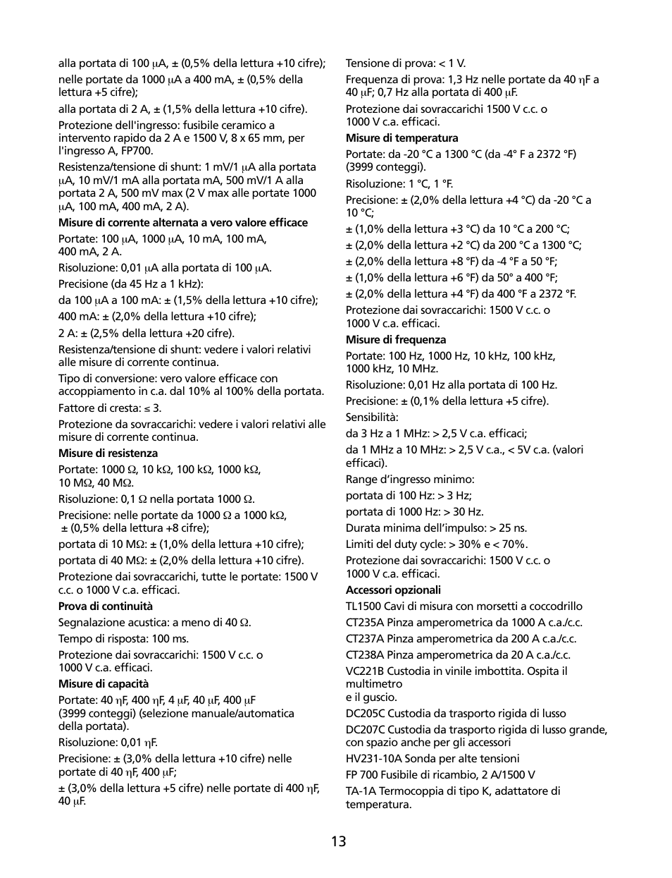 Amprobe HD160C Digital-Multimeter User Manual | Page 91 / 148