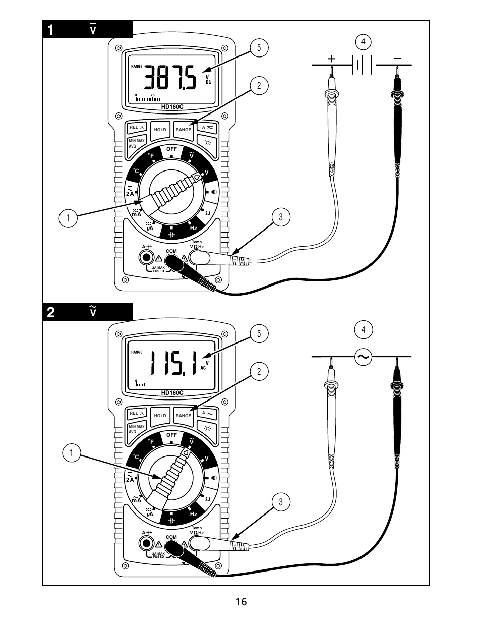 Amprobe HD160C Digital-Multimeter User Manual | Page 94 / 148