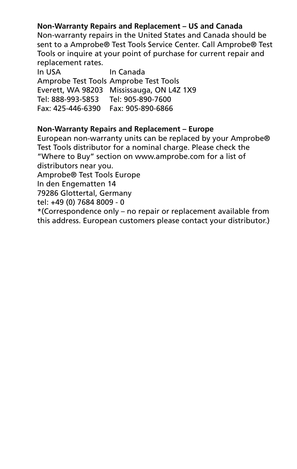 Amprobe PM-60 Pocket-Meter User Manual | Page 5 / 22