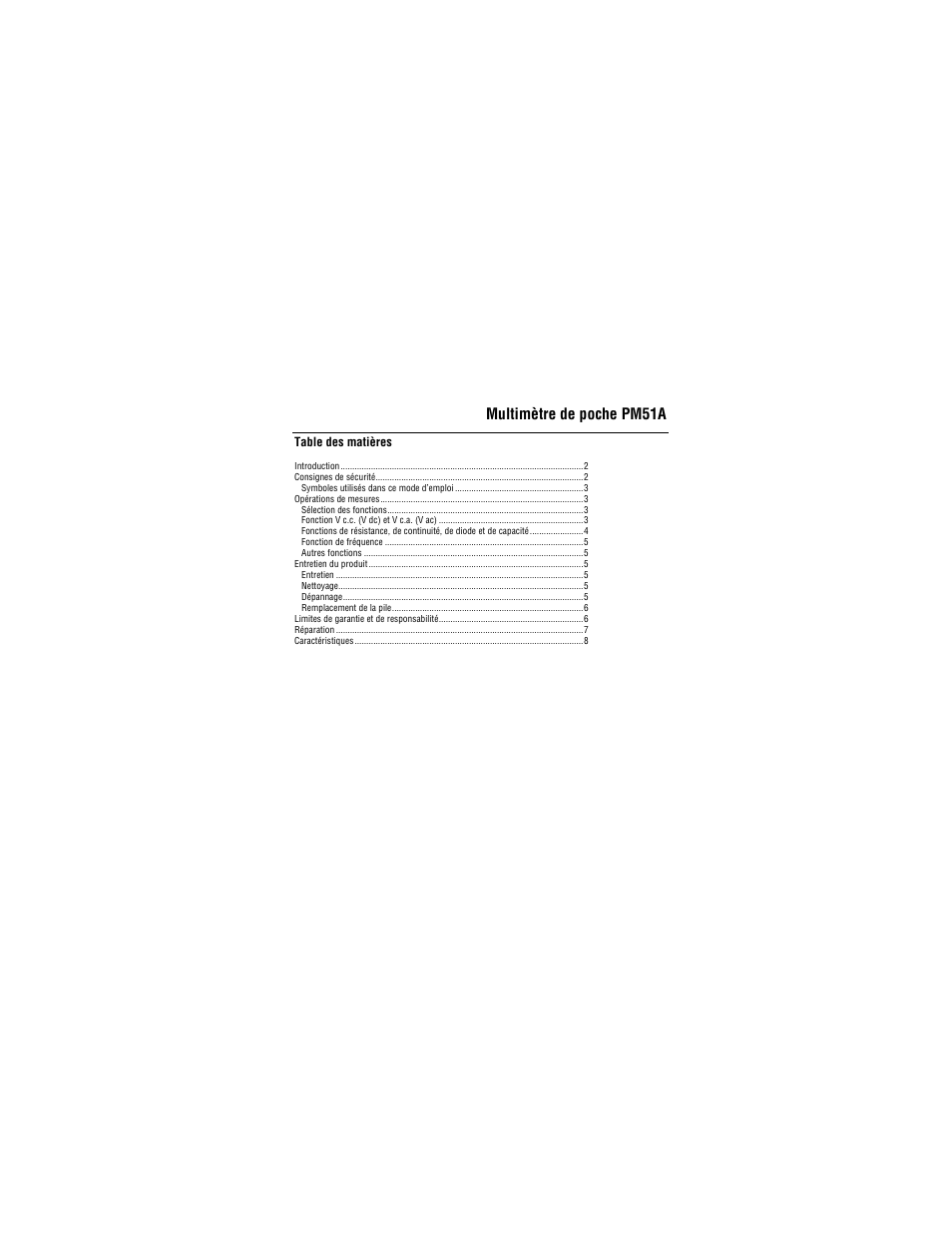 Amprobe PM51A Pocket-Multimeter User Manual | Page 17 / 70