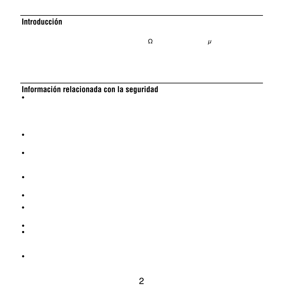 Introducción, Información relacionada con la seguridad | Amprobe PM51A User Manual | Page 60 / 70