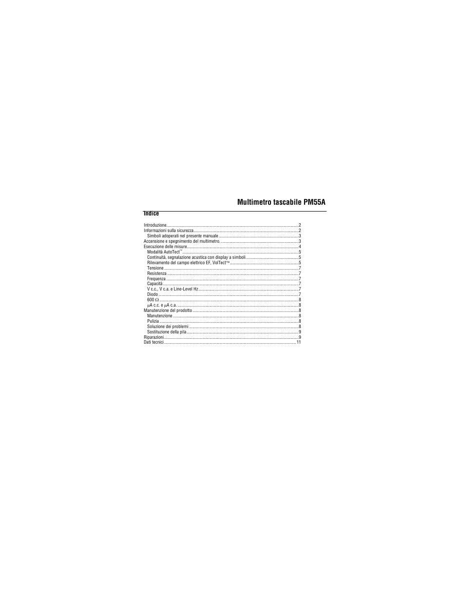 Multimetro tascabile pm55a | Amprobe PM55A Automatic-Precision-Pocket-Meter User Manual | Page 51 / 80