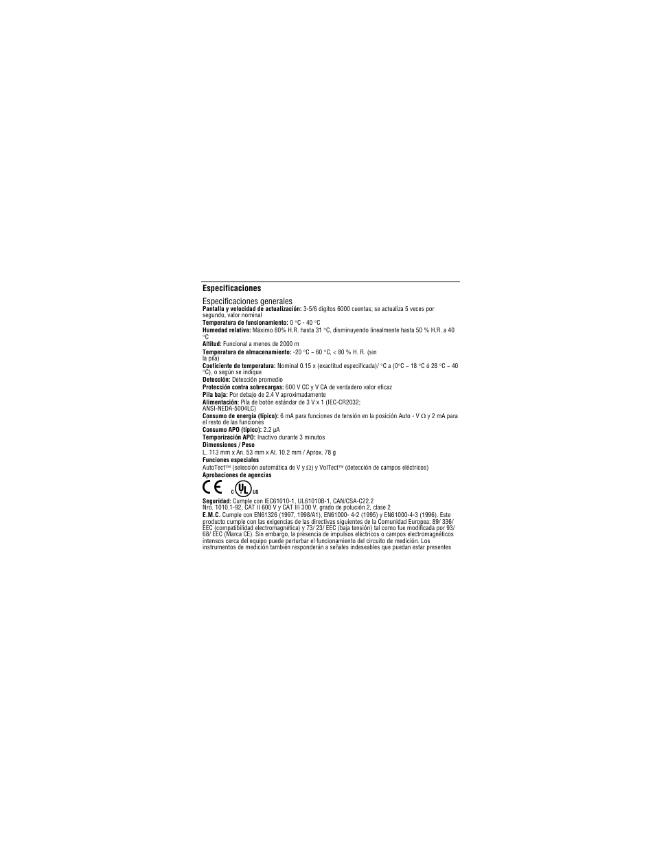 Amprobe PM55A Automatic-Precision-Pocket-Meter User Manual | Page 77 / 80