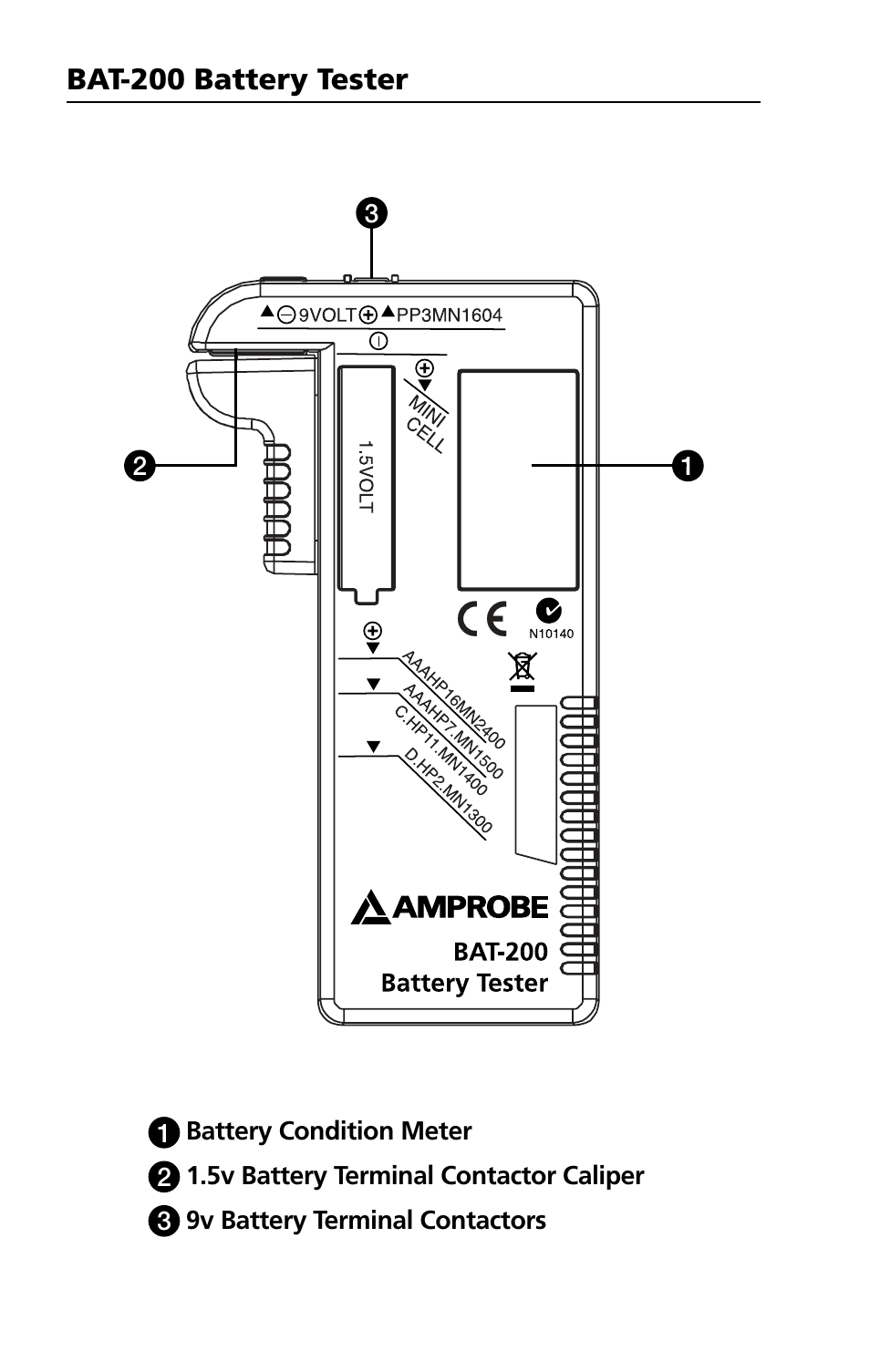 Amprobe BAT-200 Battery-Tester User Manual | Page 6 / 44