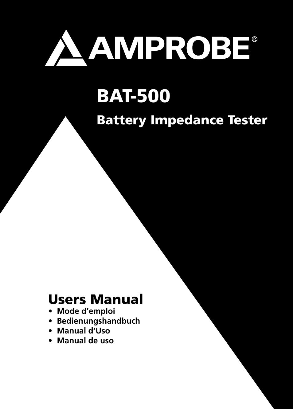 Amprobe BAT-500 Battery-Impedance-Tester User Manual | 29 pages
