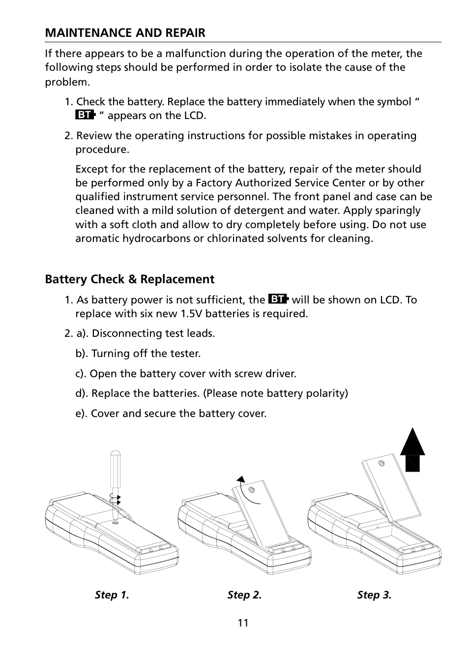 Amprobe BAT-500 Battery-Impedance-Tester User Manual | Page 18 / 29