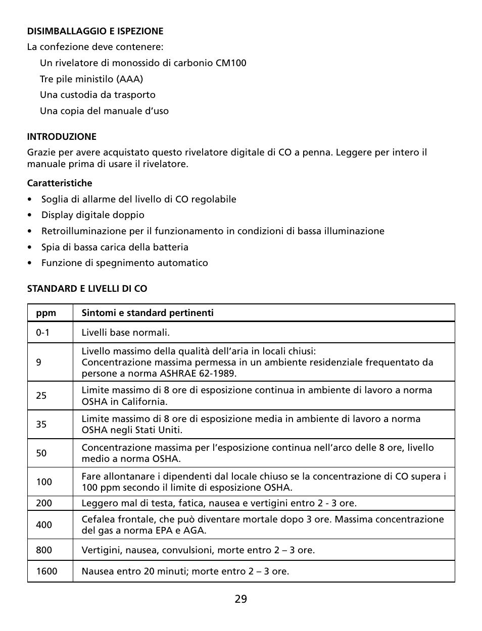 Amprobe CM100 Carbon-Monoxide-Meter User Manual | Page 30 / 50