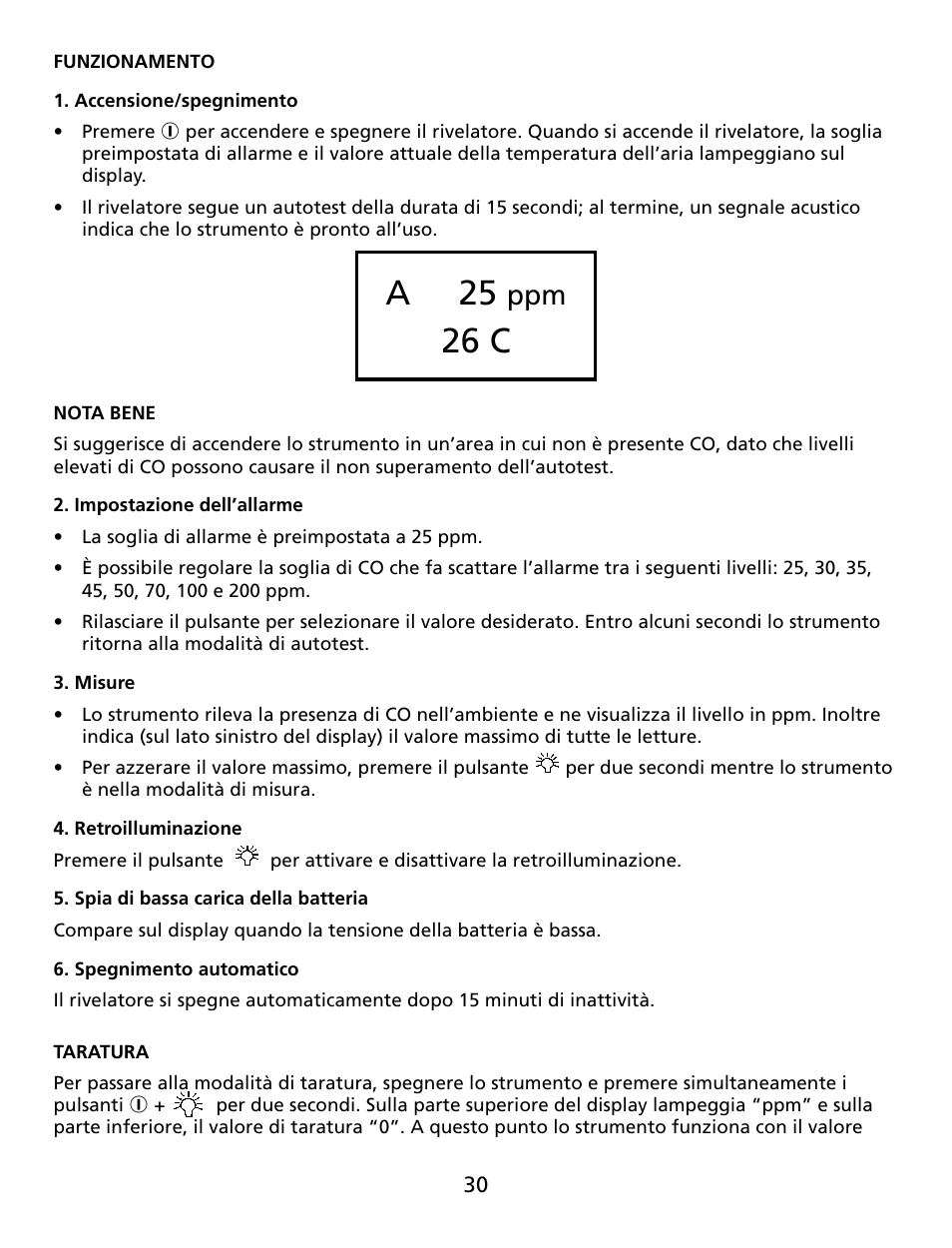 A 25, 26 c | Amprobe CM100 Carbon-Monoxide-Meter User Manual | Page 31 / 50