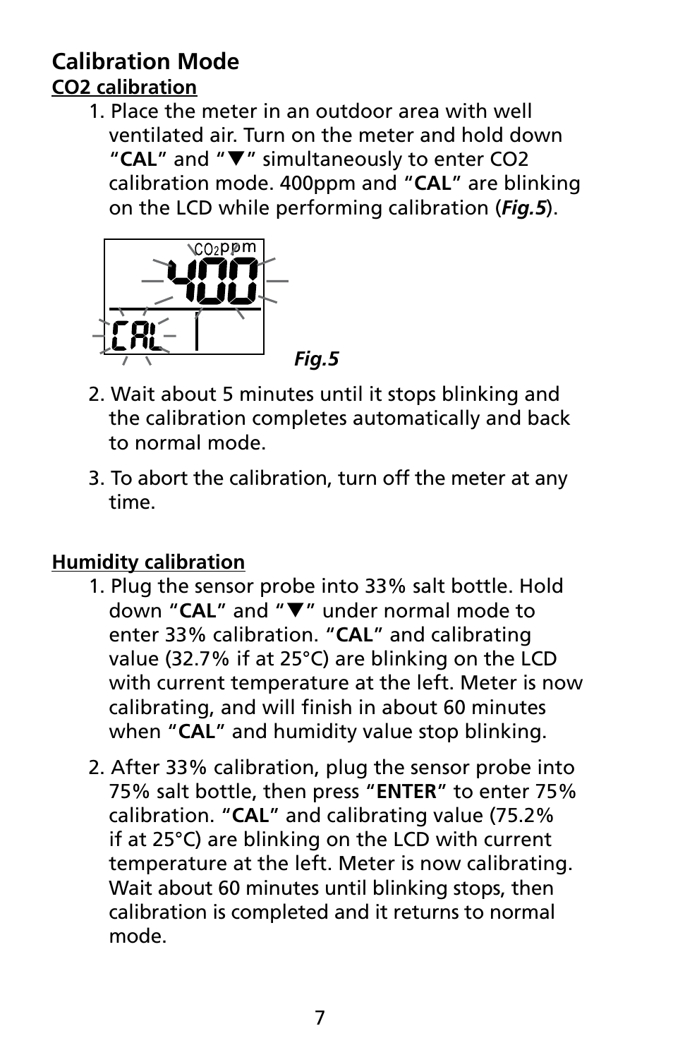 Amprobe CO2-100 CO2-Meter User Manual | Page 13 / 19