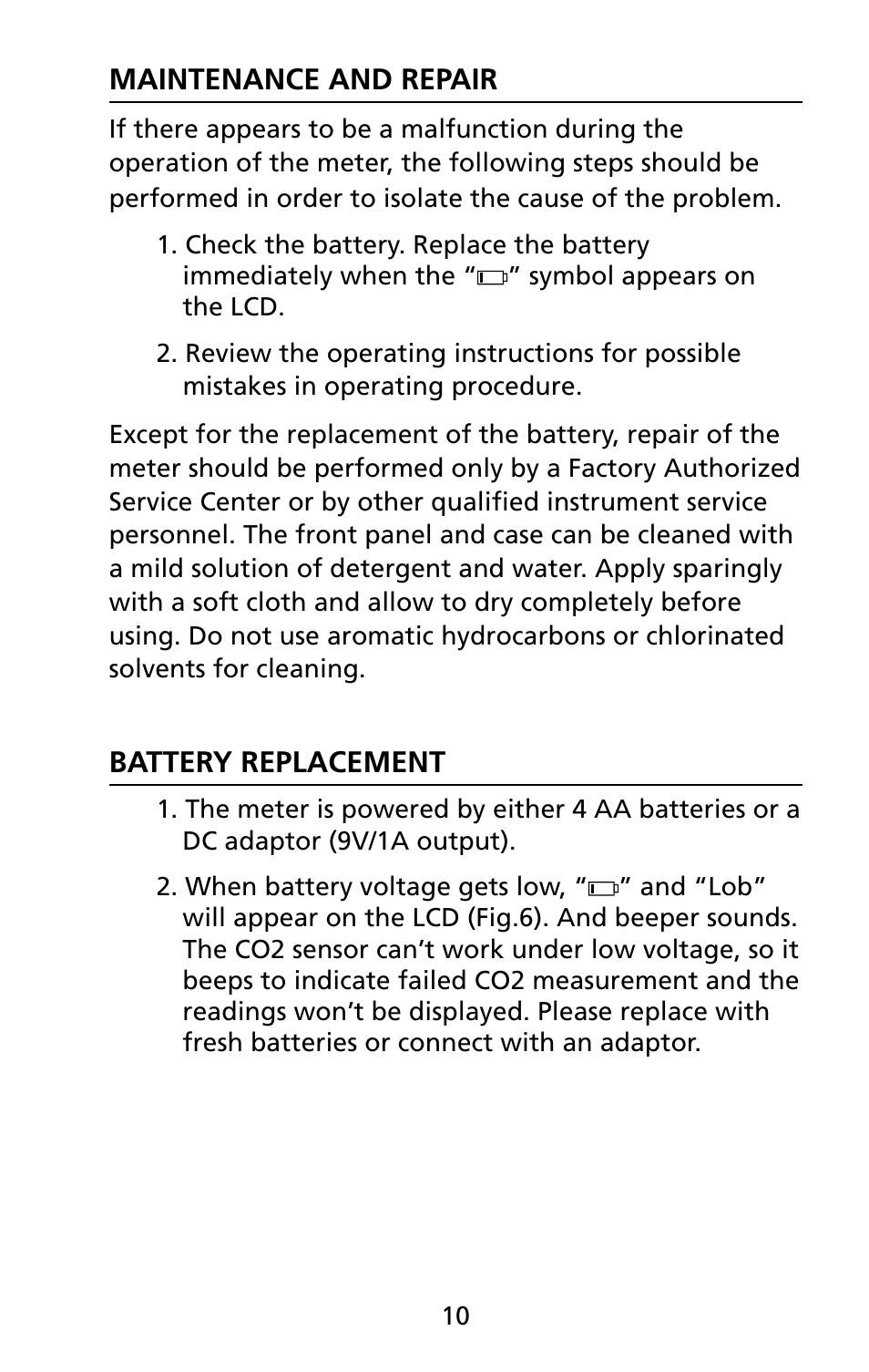 Amprobe CO2-100 CO2-Meter User Manual | Page 16 / 19
