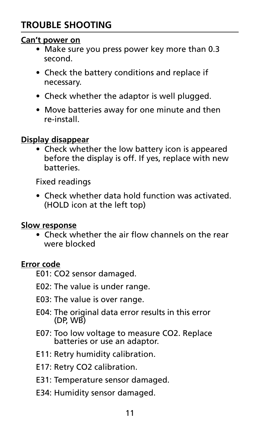 Amprobe CO2-100 CO2-Meter User Manual | Page 17 / 19