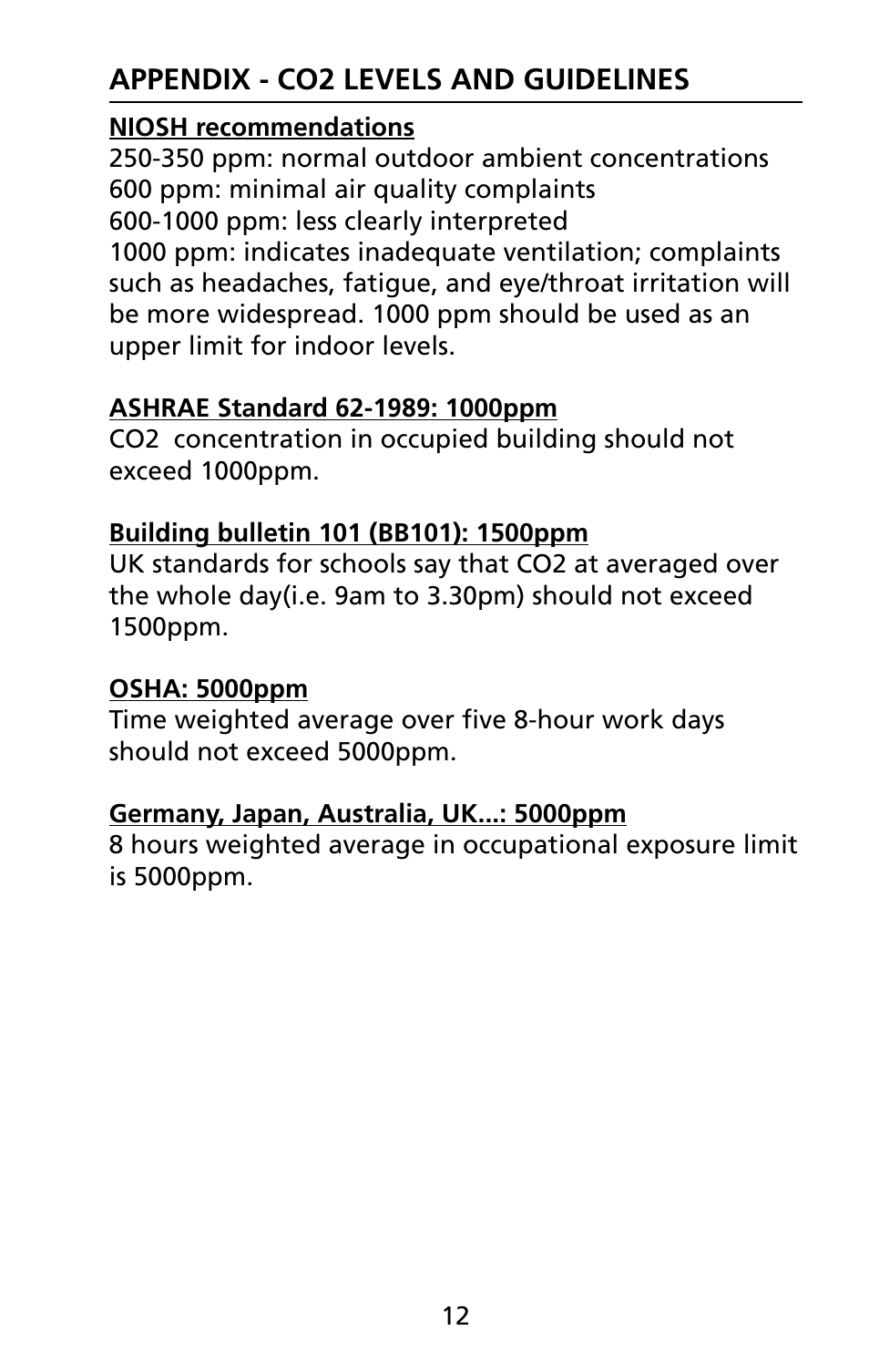 Amprobe CO2-100 CO2-Meter User Manual | Page 18 / 19