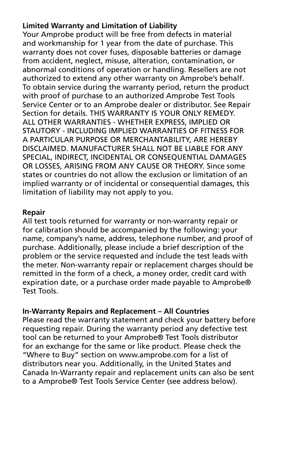 Amprobe CO2-200 CO2-Meter User Manual | Page 3 / 19