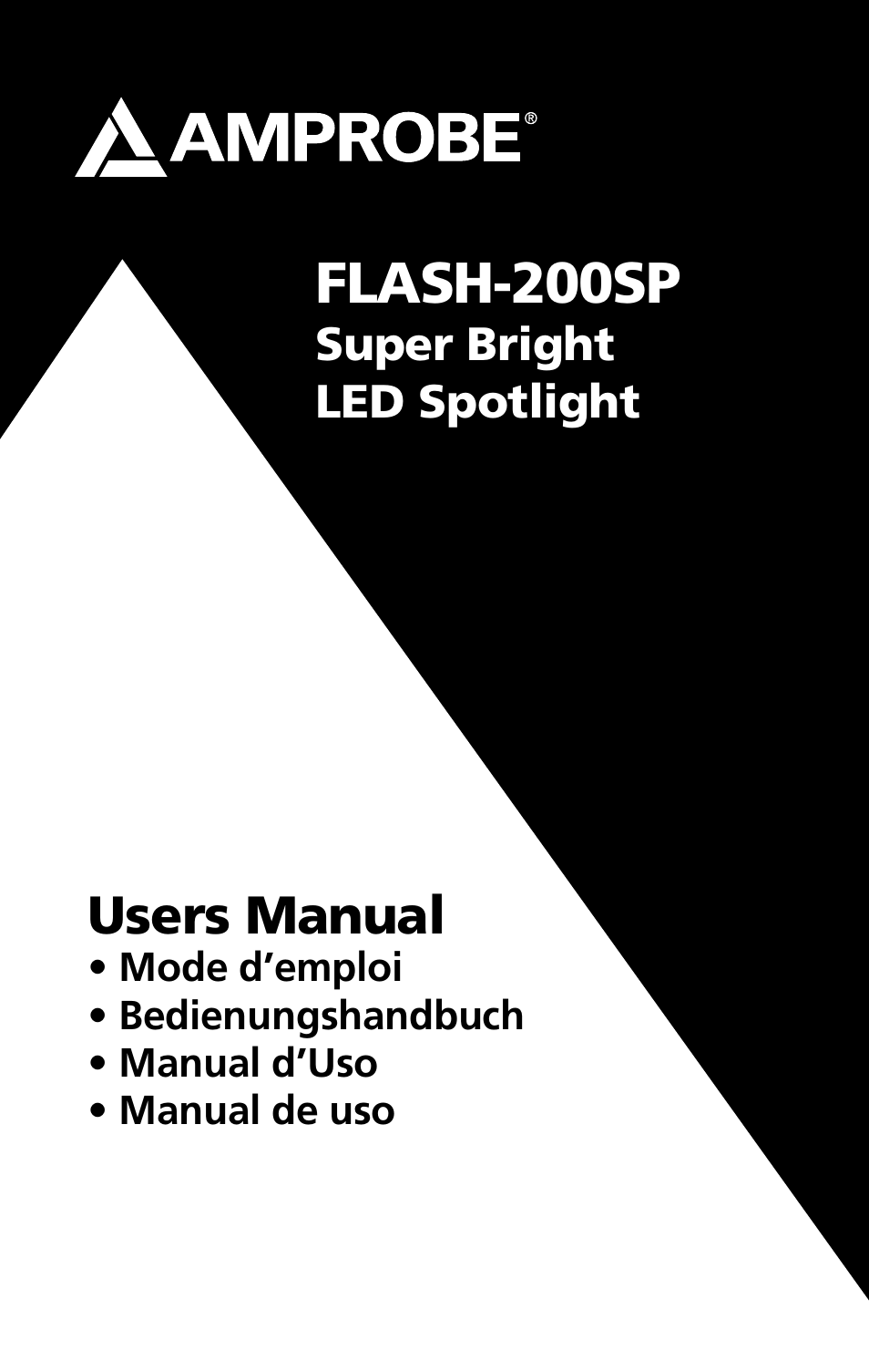 Amprobe FLASH-200SP LED-Spotlight User Manual | 12 pages