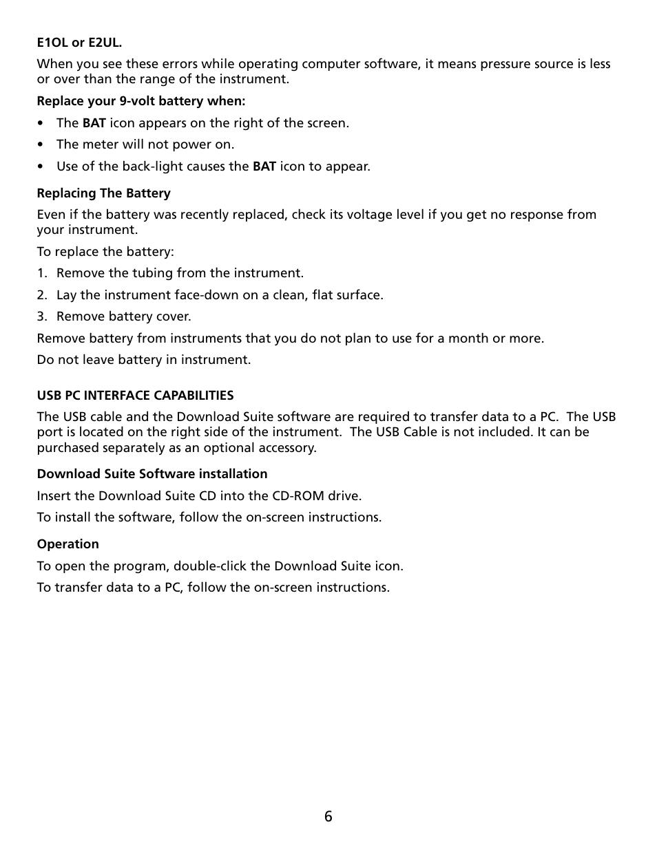 Amprobe MAN02 Manometers User Manual | Page 10 / 15