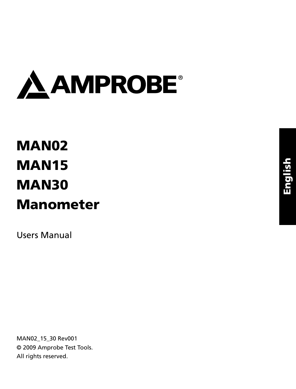 Amprobe MAN02 Manometers User Manual | Page 2 / 15
