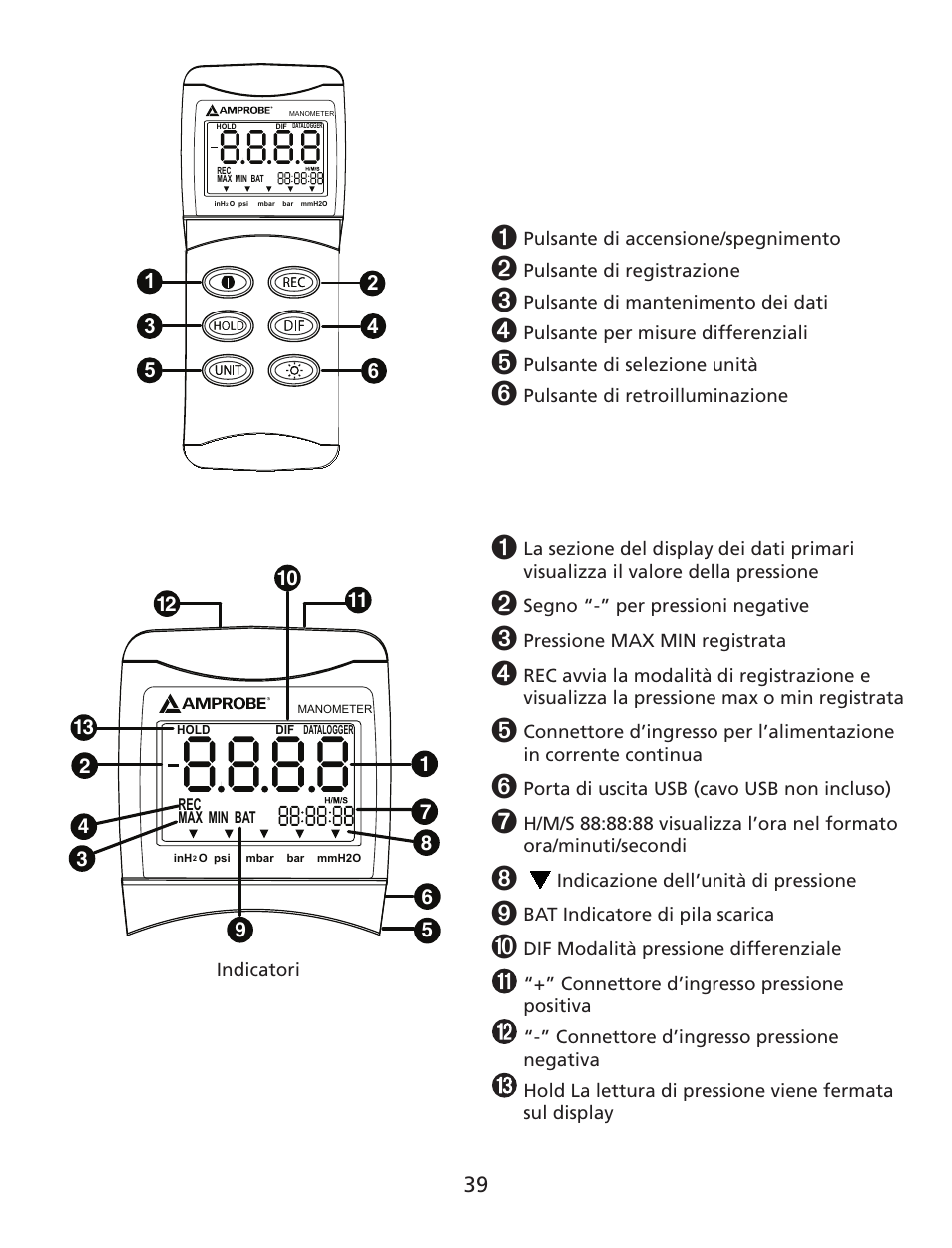 Amprobe MAN02-A Digital-Multimeter User Manual | Page 40 / 74