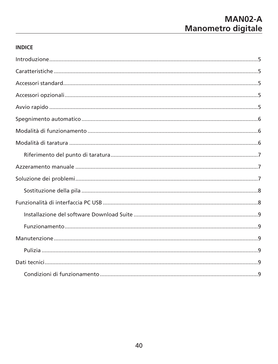 Man02-a manometro digitale | Amprobe MAN02-A Digital-Multimeter User Manual | Page 41 / 74