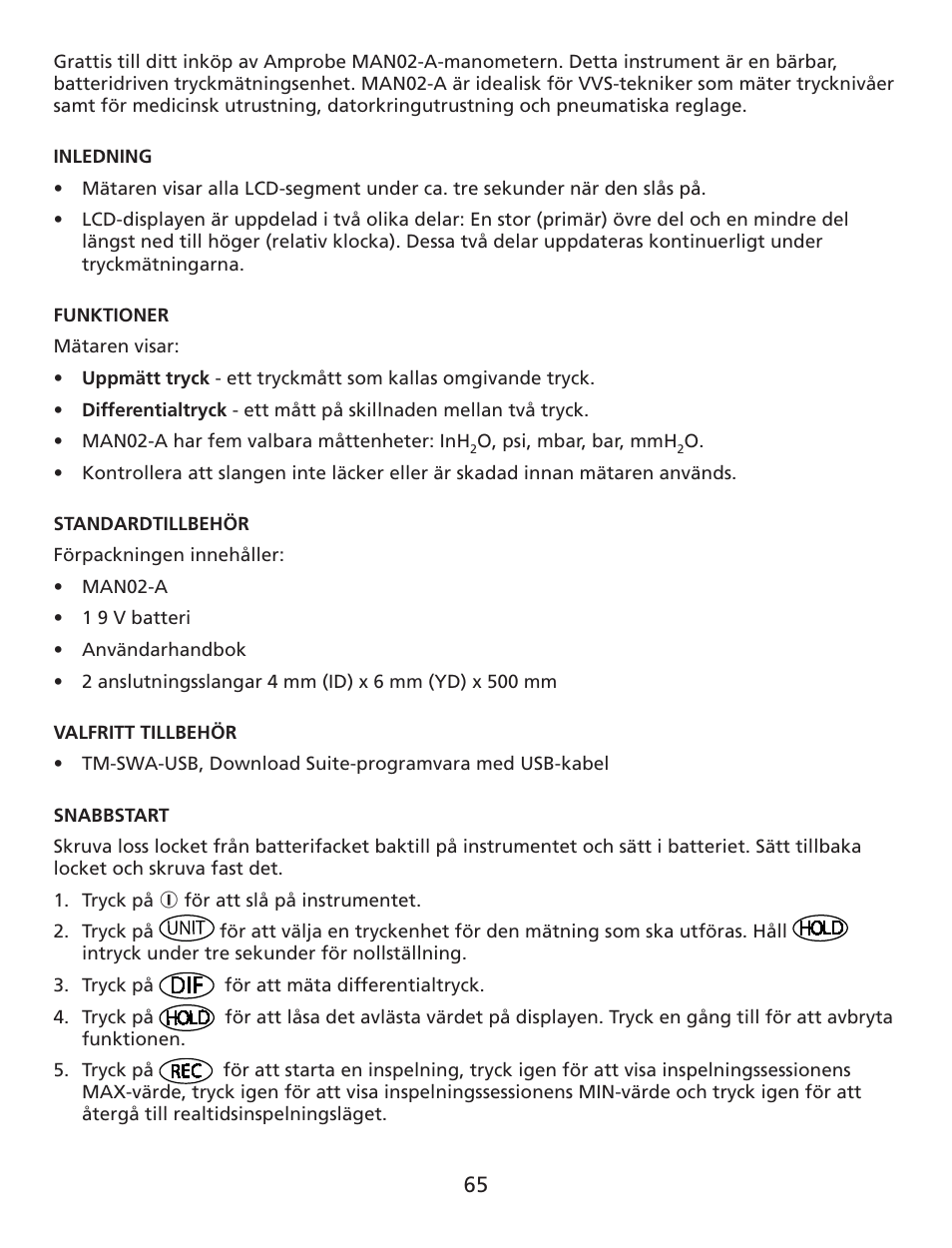 Amprobe MAN02-A Digital-Multimeter User Manual | Page 66 / 74