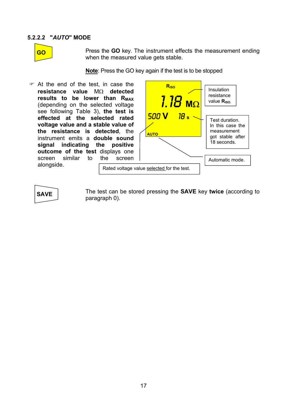 Amprobe MEGATEST-1000 Megohmmeter User Manual | Page 18 / 100