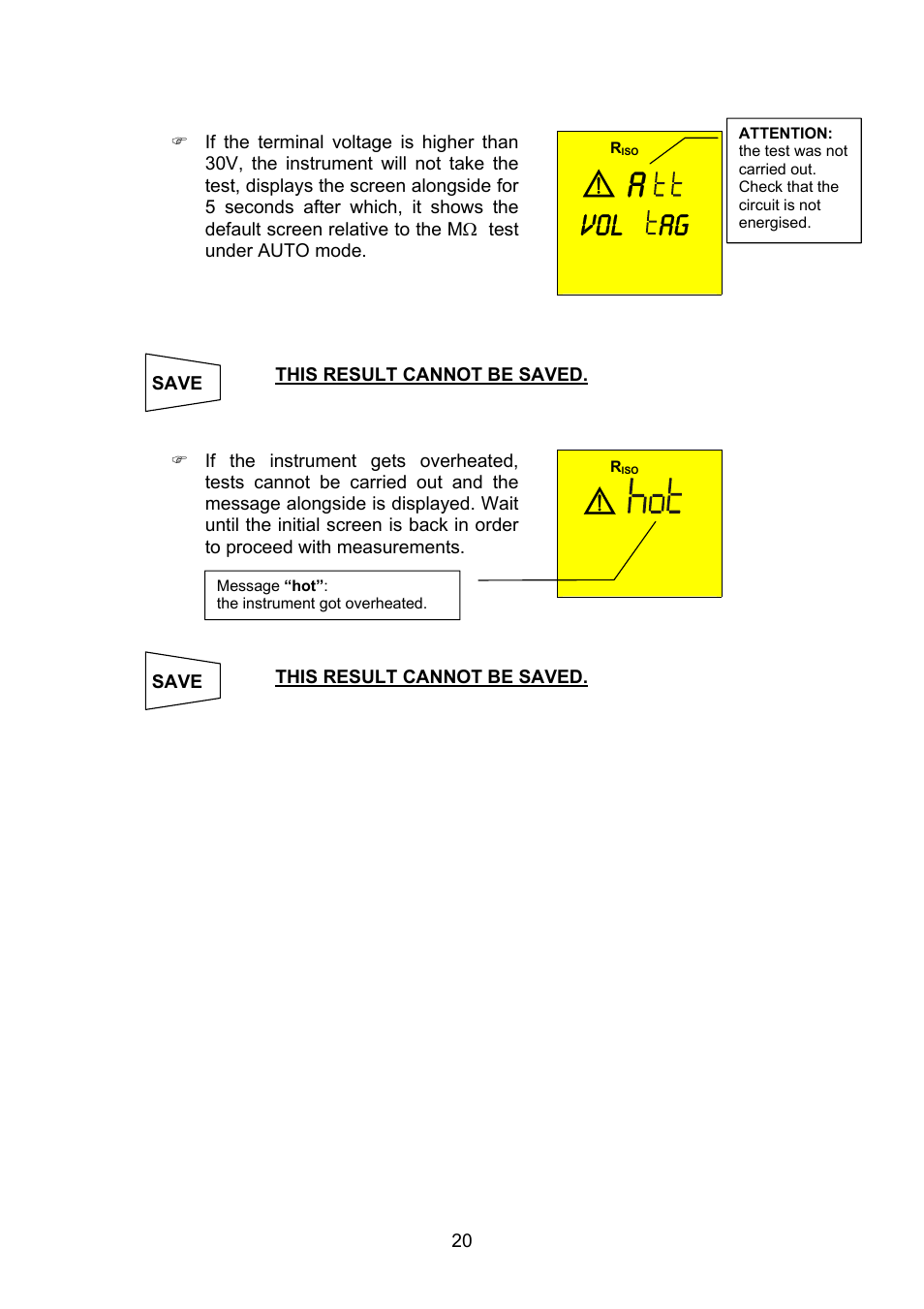 Vol ag | Amprobe MEGATEST-1000 Megohmmeter User Manual | Page 21 / 100