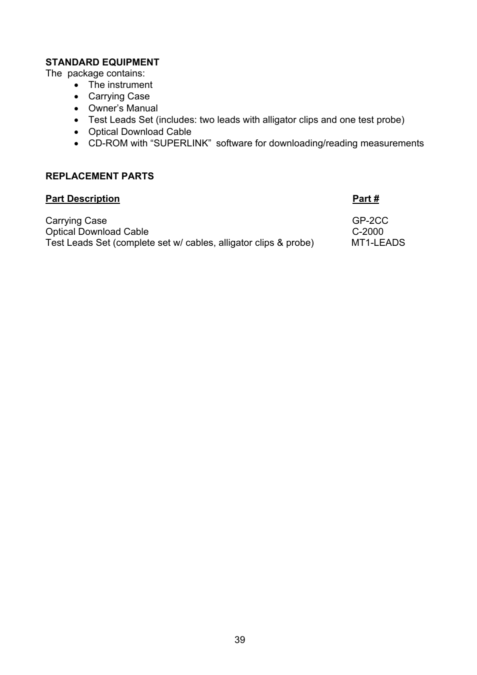 Amprobe MEGATEST-1000 Megohmmeter User Manual | Page 40 / 100