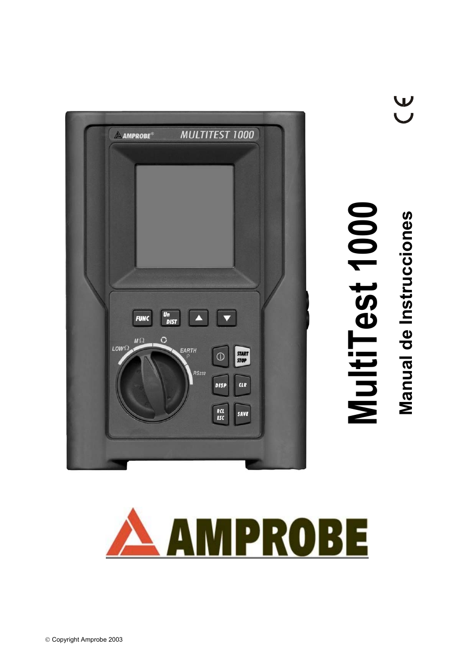 Multitest 1000 | Amprobe MEGATEST-1000 Megohmmeter User Manual | Page 43 / 100