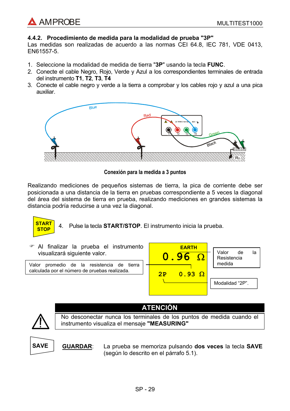 Amprobe | Amprobe MEGATEST-1000 Megohmmeter User Manual | Page 73 / 100