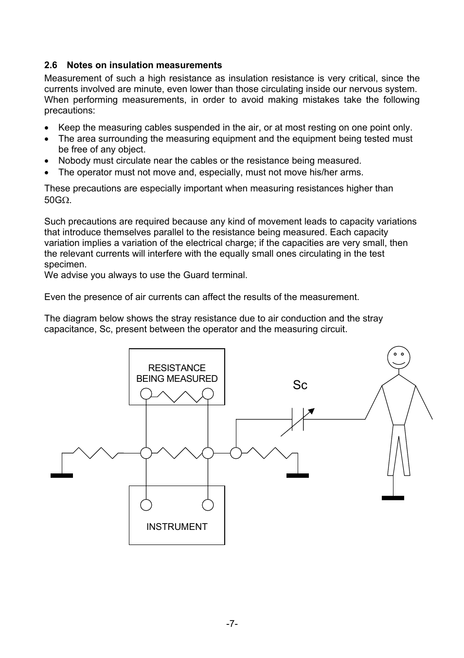 Otes on insulation measurements | Amprobe MEGATEST-5000 Megohmmeter User Manual | Page 9 / 32