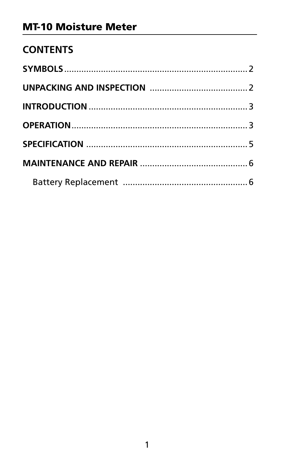 Amprobe MT-10 Moisture-Meter User Manual | Page 7 / 13