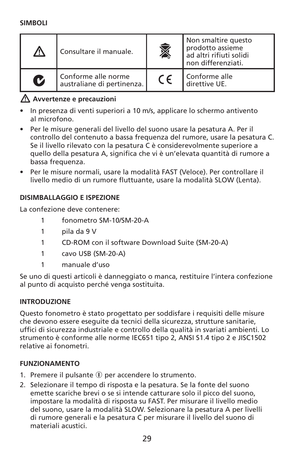 Amprobe SM-10 Sound-Level-Meters User Manual | Page 30 / 50