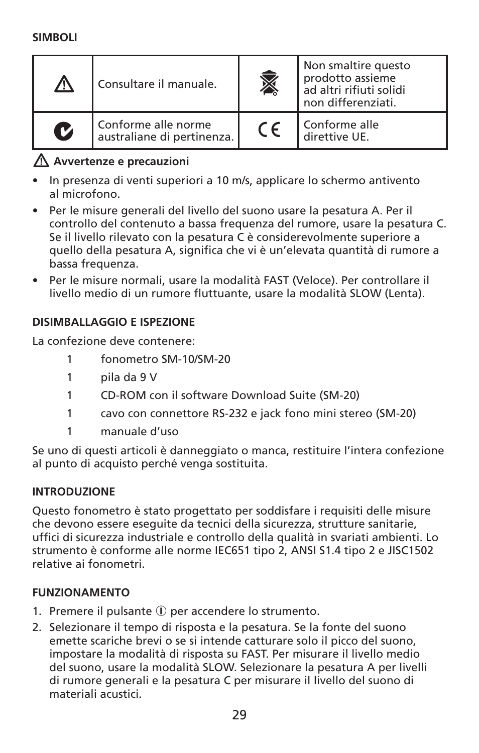 Amprobe SM-10 Sound-Level-Meters User Manual | Page 30 / 50